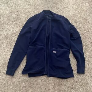 XXS navy Figs scrub jacket